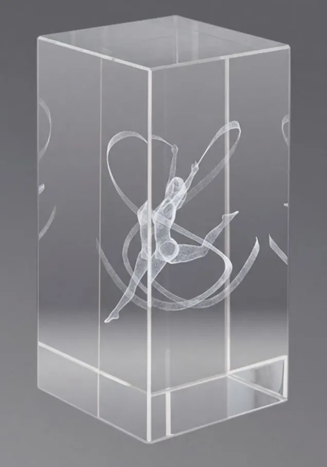 3D-Kristall-Trophäe Gymnastik