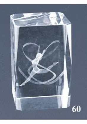 3D-Kristall-Trophäe Gymnastik
