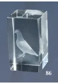 Trofeo cristal 3D Paloma Thumb