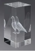 Trofeo cristal 3D Paloma Thumb