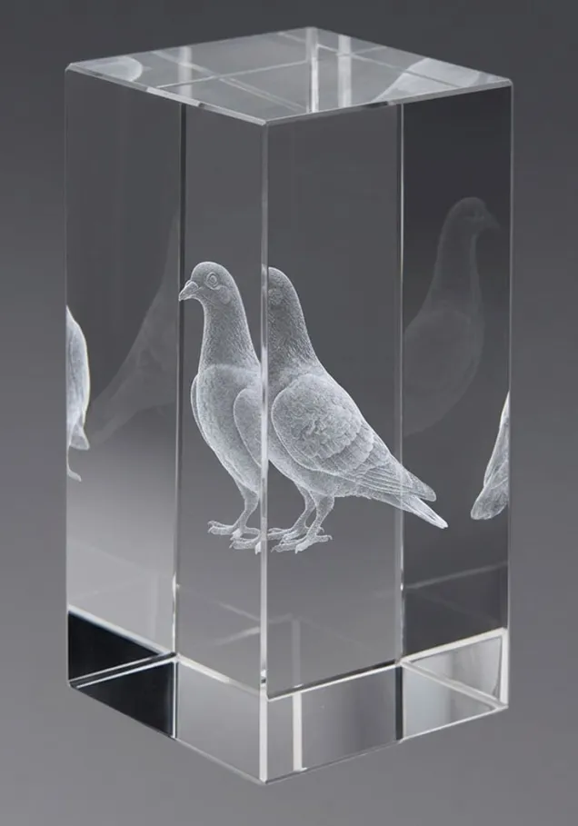 Paloma 3D-Kristall-Trophäe
