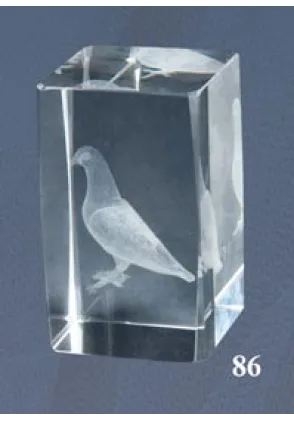 Paloma 3D-Kristall-Trophäe