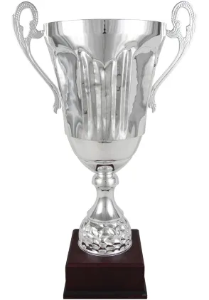 blau Glasflocken Griff alzata