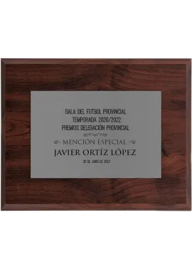 Silber Platte eingraviert Tribut