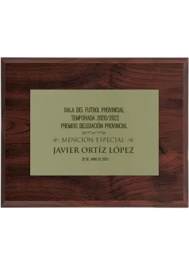 Goldene Platte eingraviert Tribut