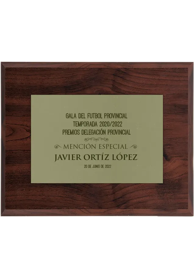 Goldene Platte eingraviert Tribut