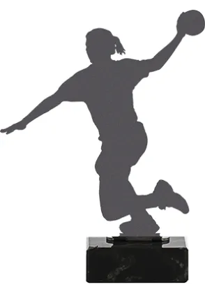 Handball Trophy aus Metall