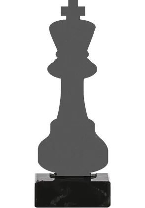 Schach-Trophy aus Metall