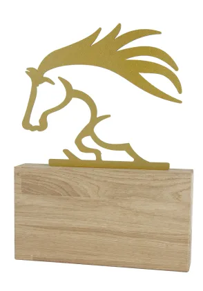 Metall Silber Trophy Silhouette Pferd