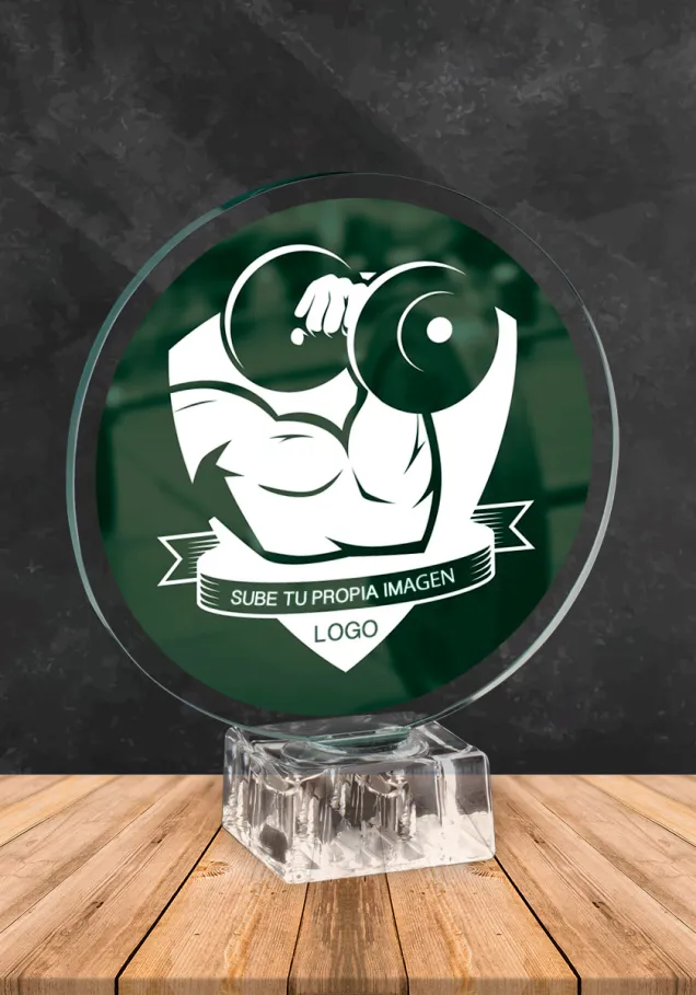 Benutzerdefinierte Kristall-Trophäe Bild enthalten