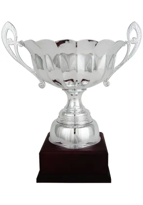 Glattes Glas Salatschüssel Griffe