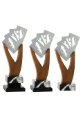 Spanisch Baraja Trophy Metall/Holz Thumb