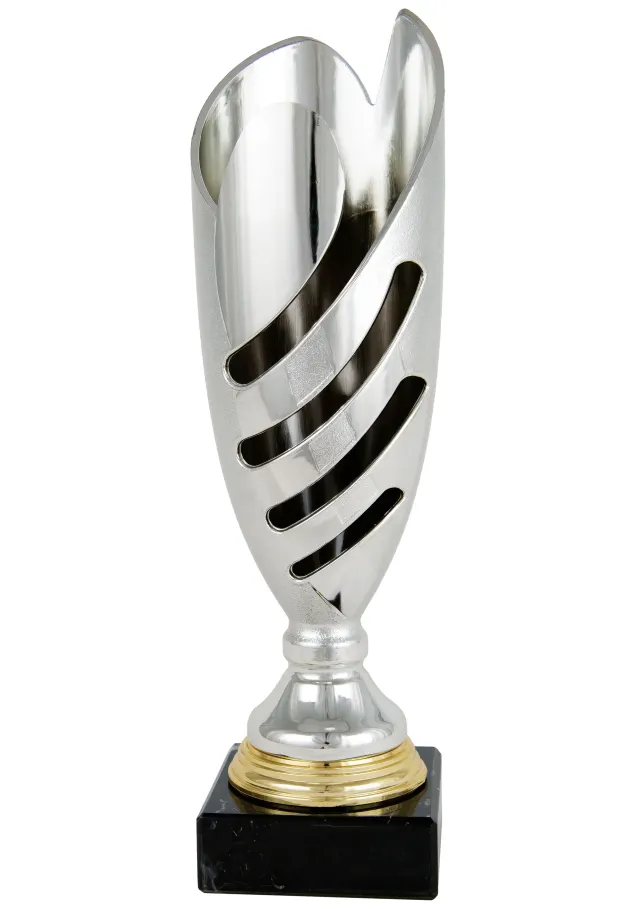Trophäecup blau Details