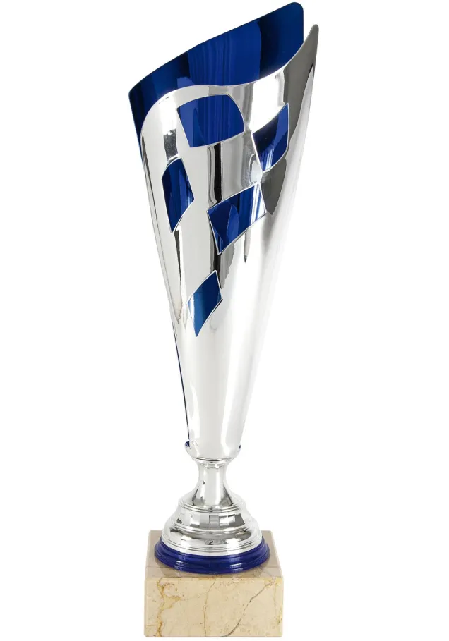 Geometrische geschliffenem Glas Trophäe blauen Bucht