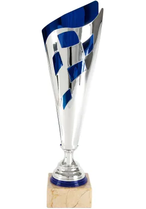 Geometrische geschliffenem Glas Trophäe blauen Bucht