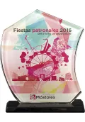 Trofeo de Cristal Vela en color -1 Thumb