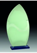 Trofeo Cristal en color con forma de lágrima Thumb