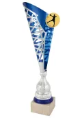 Trophäe Cup Half Cone Silber/Blau Thumb