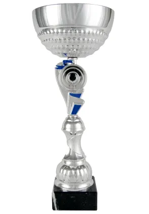 Trofeo Stoff mit blauen Akzenten