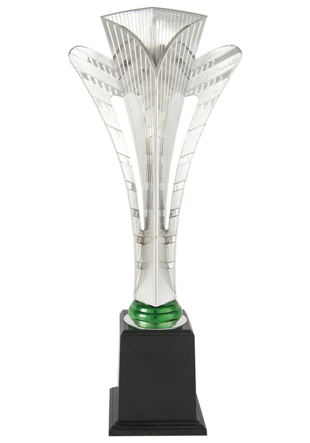 Halbschalenkegel Silber/Orange Schrank