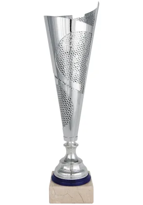 Trophäenbecher geometrischer Schnitt Bicolor