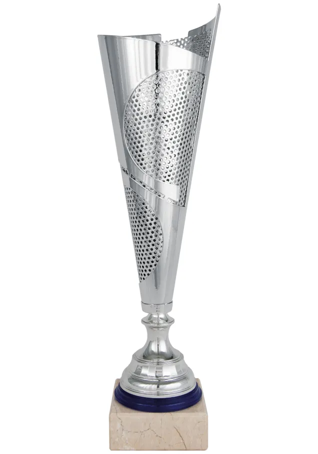 Trophäenbecher geometrischer Schnitt Bicolor