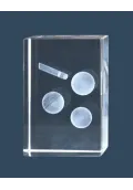 Trofeo cristal 3D Billar Thumb