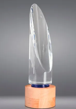 Trophäenform mit kreisförmigem Prisma und Sockel