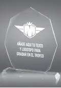 Trofeo de cristal forma heptagonal Thumb