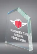Trofeo de cristal prisma color Thumb