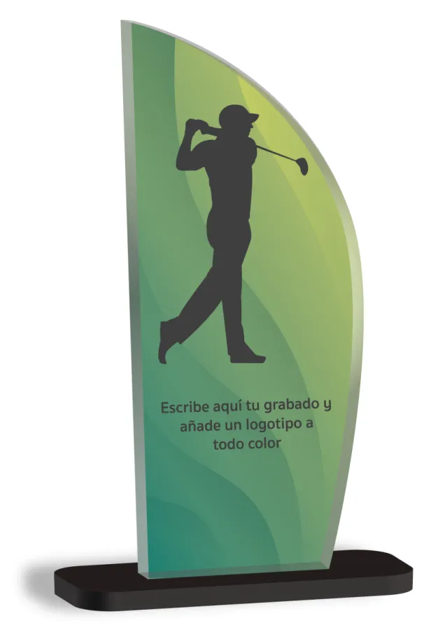 Golf Trophy in Methacrylat
