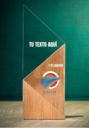 Trophäe geschnitten in horizontalem Kerzenmethacrylat