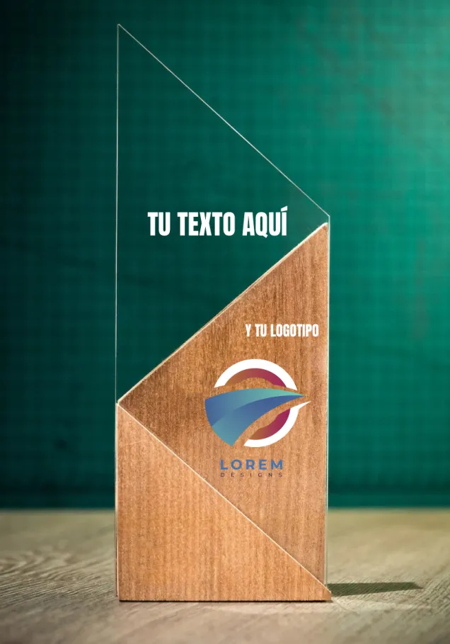 Trophäe geschnitten in horizontalem Kerzenmethacrylat