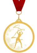 Methacrylat-Medaille für rhythmische Gymnastik Thumb