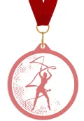 Methacrylat-Medaille für rhythmische Gymnastik Thumb