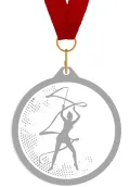 Methacrylat-Medaille für rhythmische Gymnastik Thumb