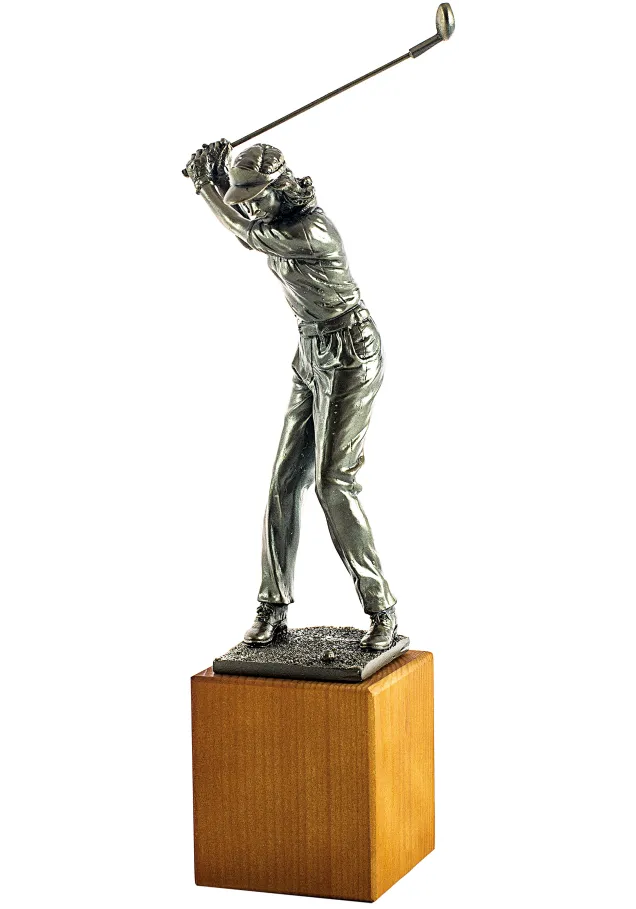 Trophäe eines Golfspielers