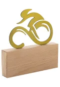 Radsport-Trophäe aus Metall/Holz Thumb