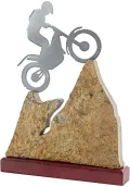 Trophäe Metall/Stein Motocross Thumb