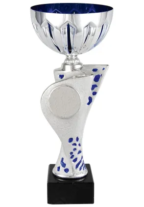 Blaue kugelförmige Kugelschale