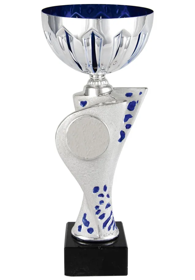 Blaue kugelförmige Kugelschale