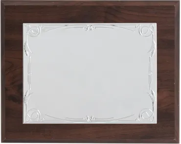 Rechteckige Tribute-Platte aus Aluminium