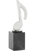 Musiknoten-Trophäe aus Aluminium Thumb