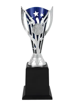 Klassische silberne Trophäe mit Griffen