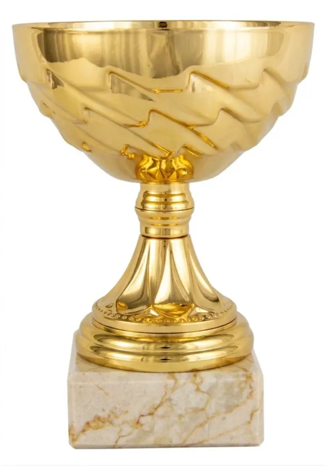 Klassische goldene Trophäe mit Griffen