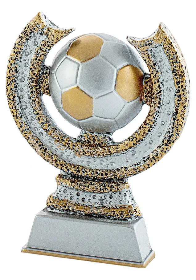 Fußball Sonne verziert Gold und Silber