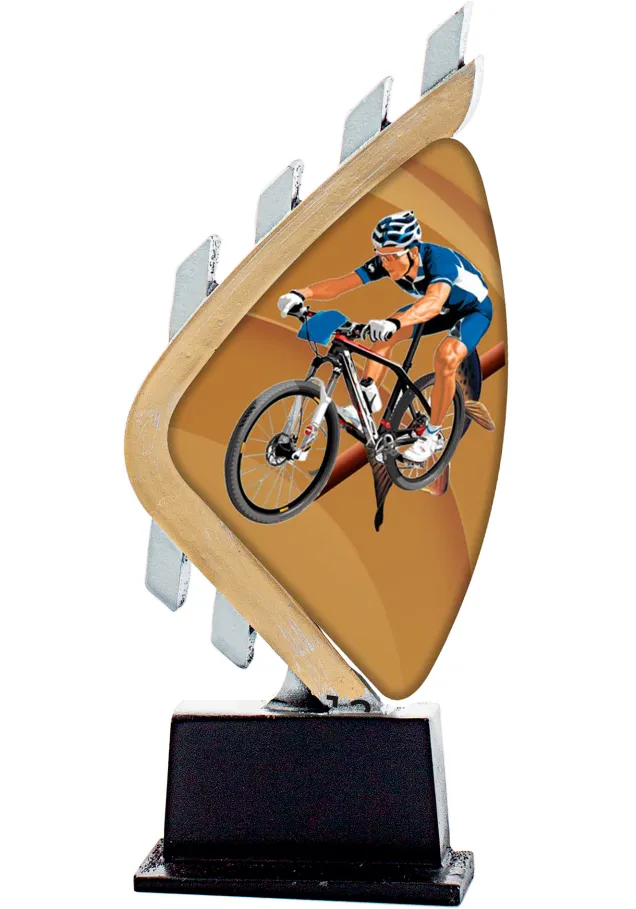Mountainbike-Trophäe aus Plexiglas