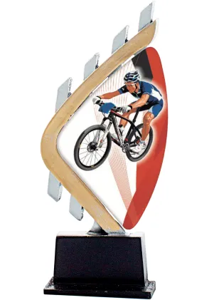 Mountainbike-Trophäe aus Plexiglas