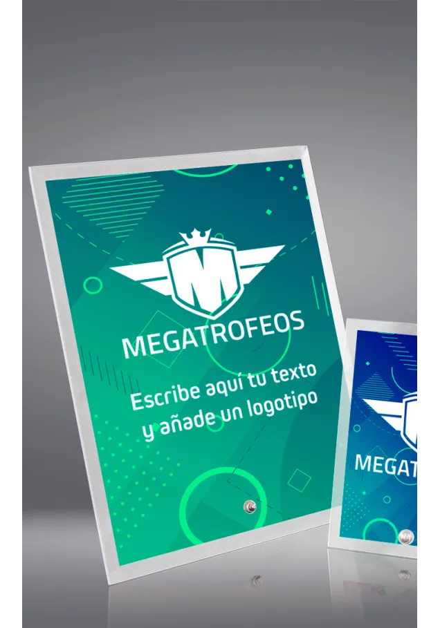 Rechteckige kristalltrophäe