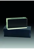 Trofeo de cristal prisma rectangular horizontal Thumb